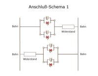 Duo LED 3mm Zylinder bicolor LEDs 2-Pin Lichtwechsel Licht Loks Triebwagen H0 TT