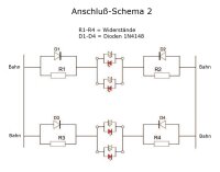 Duo LED 3mm Zylinder bicolor LEDs 2-Pin Lichtwechsel Licht Loks Triebwagen H0 TT