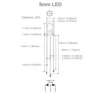 Duo LED 5mm bicolor LEDs 3-pin DIGITAL Lichtwechsel Loks...