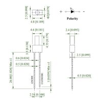 Set LED 2mm Tower WEIß BLAU ROT GELB GRÜN 5...