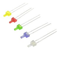 Set LED 2mm Tower WEIß BLAU ROT GELB GRÜN 5 Farben Sortiment LEDs 50 Stück S477