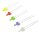 Set LED 2mm Tower WEIß BLAU ROT GELB GRÜN 5 Farben Sortiment LEDs 50 Stück S477