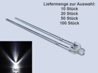 LED 2mm diffus klar kurzer Kopf Miniatur Mini LEDs 7...