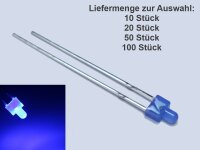 LED 2mm diffus klar kurzer Kopf Miniatur Mini LEDs 7...