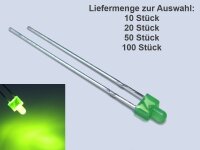 LED 2mm diffus klar kurzer Kopf Miniatur Mini LEDs 7...