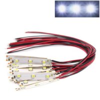 LED Beleuchtung Hausbeleuchtung mit 40cm Kabel Licht Häuser RC H0 TT N 10 Stück