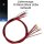 SMD Blink LED 0805 blinkend mit Kabel angelötet Ø 0,3mm Microkabel LEDs 10 Stück