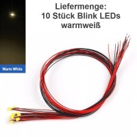 SMD Blink LED 0805 blinkend mit Kabel angelötet...