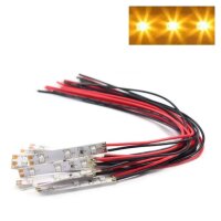 LED Beleuchtung Hausbeleuchtung mit 20cm Kabel Licht Häuser RC H0 TT N 10 Stück