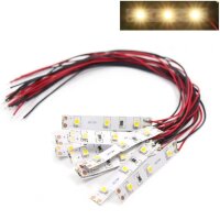LED Beleuchtung Hausbeleuchtung mit 20cm Kabel Licht Häuser RC H0 TT N 10 Stück