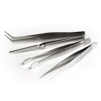 Pinzetten Set 4-teilig 115mm 120mm Spitzpinzette...