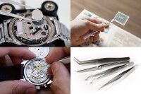 Pinzetten Set 4-teilig 115mm 120mm Spitzpinzette Kreuzpinzette Flachpinzette