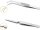 Pinzetten Set 4-teilig 115mm 120mm Spitzpinzette Kreuzpinzette Flachpinzette