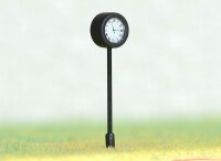 Bahnhofsuhr Uhr mit LED Beleuchtung Höhe 4cm H0 TT beleuchtet Bahnhof Bahnsteig
