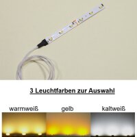 LED Beleuchtung Hausbeleuchtung 10cm 6 LEDs 40cm Kabel Häuser RC H0 N 10 Stück