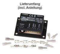 Zeitschalter Timer Zeitrelais 12V bis 15V DC ca. 2 Sek - 23 Min Kemo M113A A2086