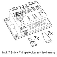 Zeitschalter Timer Zeitrelais 12V bis 15V DC ca. 2 Sek - 23 Min Kemo M113A A2086