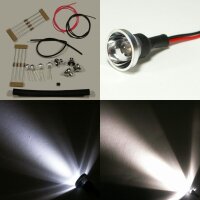 Flutlichtstrahler Scheinwerfer Flutlicht H0 RC LED Beleuchtung 4 Stück Strahler