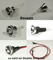 Flutlichtstrahler Scheinwerfer Flutlicht H0 RC LED Beleuchtung 4 Stück Strahler