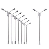 LED Straßenlampen H0 TT Laterne Leuchte 7cm 10cm 12-19V Modellbahn 10 Stück