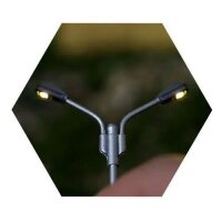 LED Straßenlampen H0 TT Laterne Leuchte 7cm 10cm 12-19V Modellbahn 10 Stück