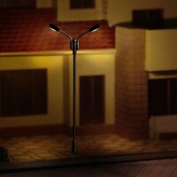 LED Straßenlampen H0 TT Laterne Leuchte 7cm 10cm 12-19V Modellbahn 10 Stück