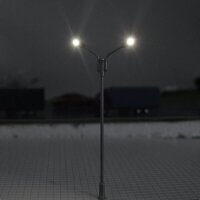 LED Straßenlampen H0 TT Laterne Leuchte 7cm 10cm 12-19V Modellbahn 10 Stück