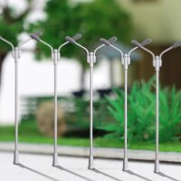 LED Straßenlampen H0 TT Laterne Leuchte 7cm 10cm 12-19V Modellbahn 10 Stück