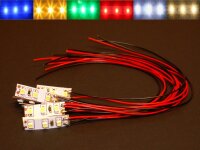 Mini LED Beleuchtung Hausbeleuchtung 20cm Kabel Licht Häuser RC H0 TT N 10 Stück