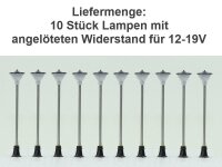 LED Straßenlampen N TT Lampen Leuchten Laternen Höhe 2cm bis 4cm 10 Stück S314