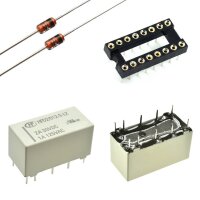 Miniatur Relais bistabil 2 Spulen 2xUM 2 Wechsler 2A 12V...
