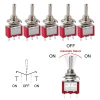 Miniatur Kipptaster Taster 3-Pin (EIN) AUS (EIN) Kippschalter tastend Modellbau