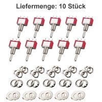 Miniatur Kipptaster Taster 3-Pin (EIN) AUS (EIN) Kippschalter tastend Modellbau