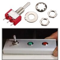 Miniatur Kipptaster Taster 3-Pin (EIN) AUS (EIN) Kippschalter tastend Modellbau