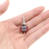 Miniatur Kipptaster Taster 3-Pin (EIN) AUS (EIN) Kippschalter tastend Modellbau