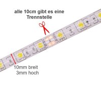 LED Streifen Wasserdicht mit Kabel 24V Selbstklebend Strip 5050 KFZ Beleuchtung