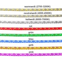 LED Streifen Wasserdicht mit Kabel 24V Selbstklebend Strip 5050 KFZ Beleuchtung