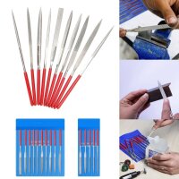 Diamant Nadelfeilen Schlüsselfeilen Set 10 / 5 Mini Diamantfeilen Micro Feilen