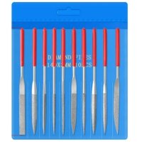 Diamant Nadelfeilen Schlüsselfeilen Set 10 / 5 Mini Diamantfeilen Micro Feilen