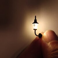 H0 Wandlampen Straßenlampen LED Lampen Leuchten Laterne für Häuser 5 Stück S882