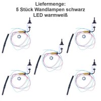 H0 Wandlampen Straßenlampen LED Lampen Leuchten Laterne für Häuser 5 Stück S882