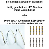 Mini LED Beleuchtung RC H0 TT N Z nur 4mm breit Licht Häuser Waggons 2,5 - 100cm