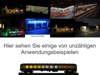 Mini LED Beleuchtung RC H0 TT N Z nur 4mm breit Licht Häuser Waggons 2,5 - 100cm