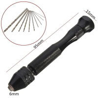 Sortiment Mini Bohrer 0,5-2,0mm Miniaturbohrer mit Handbohrer 10 Stück S090