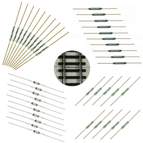 Reedschalter Reedkontakt Mini Reed Kontakt Schließer Miniatur H0 TT N Z 10 Stück