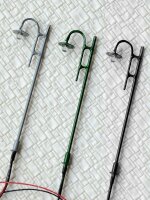 LED Straßenlampen H0 Bogenleuchten 7,5cm Bogenlampen 10 Stück Laternen Leuchten