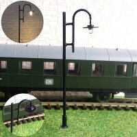 LED Straßenlampen H0 Bogenleuchten 7,5cm Bogenlampen 10 Stück Laternen Leuchten