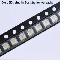 SMD LED 3227 RGB Tricolor gemeinsame Anode Plus / Kathode Minus 10 50 100 LEDs