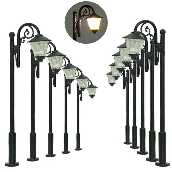 LED Straßenlampen N TT Parkleuchten 5cm Laternen Leuchten Lampen 10 Stück S142
