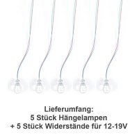 Deckenlampen Hängelampen H0 Lampen Leuchten Häuser Lokschuppen 5 Stück S040